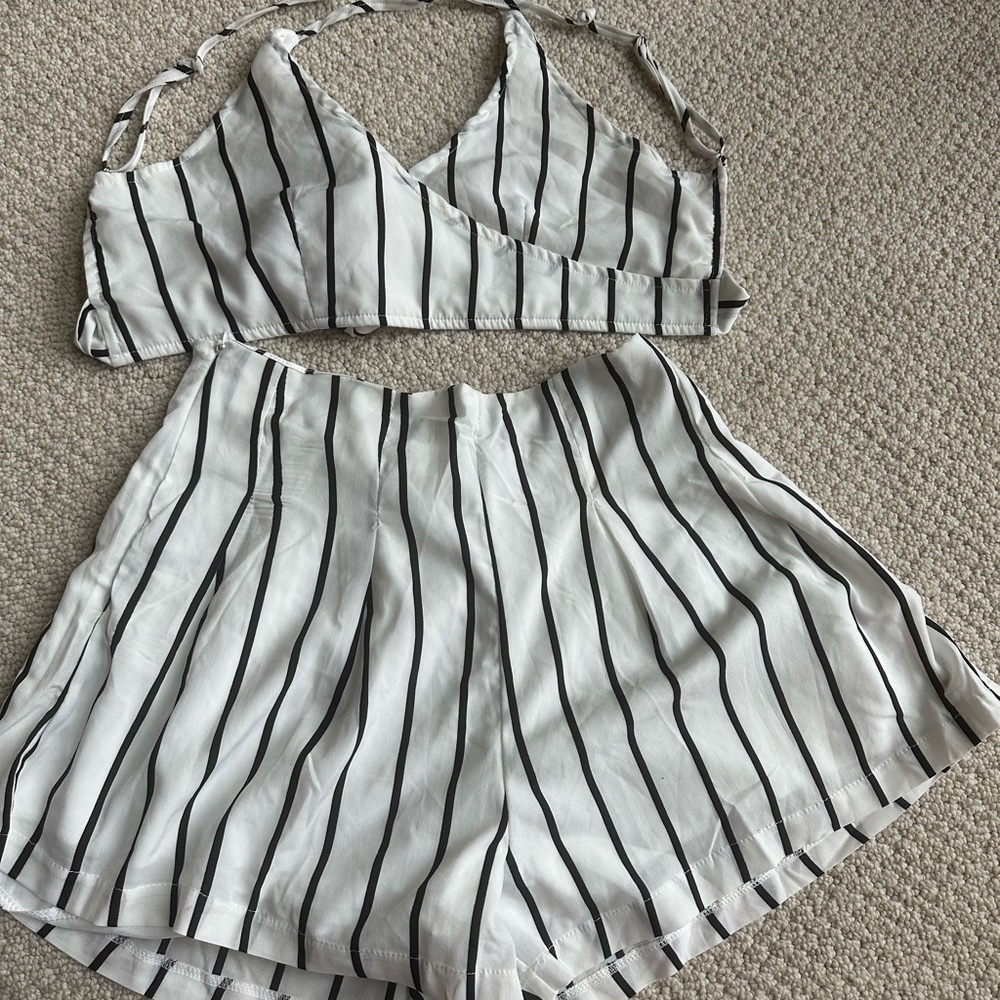 Striped Two-Piece Set